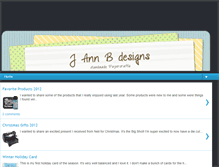 Tablet Screenshot of jannbdesigns.com